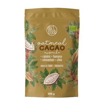 Diet-food, Bio Owsianka Kakaowa z Probiotykiem, 200 g