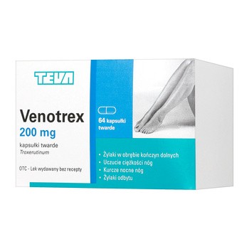 Venotrex, kapsułki, 200 mg, 64 szt.