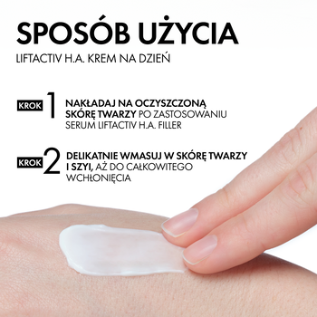 Vichy Liftactiv H.A., przeciwzmarszczkowy krem ujędrniający z kwasem hialuronowym do skóry suchej, 50 ml
