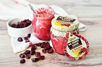 Pszczelarz Kozacki, Na dobry dzień, miód z żurawiną, 220 g