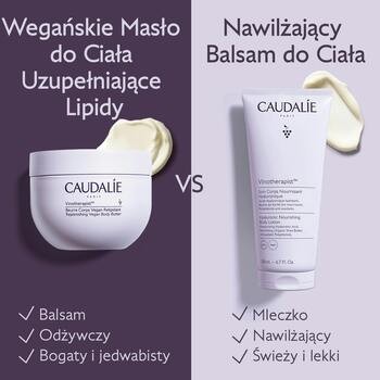 Caudalie Vinotherapist, wegańskie masło do ciała uzupełniające lipidy, 250 ml
