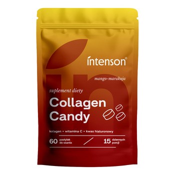Intenson Collagen Candy, tabletki, smak mango-marakuja, 60 szt.