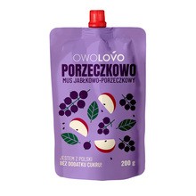 Owolovo Porzeczkowo, mus jabłkowo - porzeczkowy, 200 g