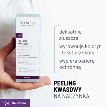 Sylveco Dermo Naczynka, peeling kwasowy na naczynka, 30 ml