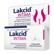 Lakcid Intima, kapsułki dopochwowe, twarde, 10 szt.