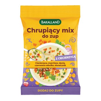 Bakalland, Chrupiący mix do zup z ciecierzycą, 75 g