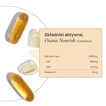 Osana Nourish, kapsułki miękkie, 60 szt.