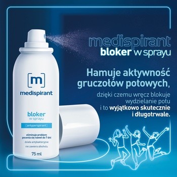Medispirant, bloker w sprayu, 75 ml