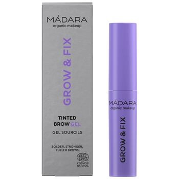 Madara Grow & Fix Tinted Brow Gel, żelowe serum do stylizacji brwi, Frosty Taupe 3, 4,25 ml