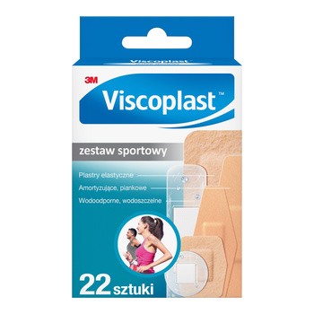 Viscoplast Zestaw Sportowy, plastry z opatrunkiem, 22 szt.