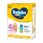 alt Bebiko Junior 4R NUTRIflor Expert, mleko modyfikowane z kleikiem ryżowym, proszek, 600 g