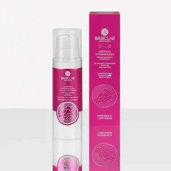 BasicLab Capillus, wygładzająca odżywka do włosów puszących się, 250 ml