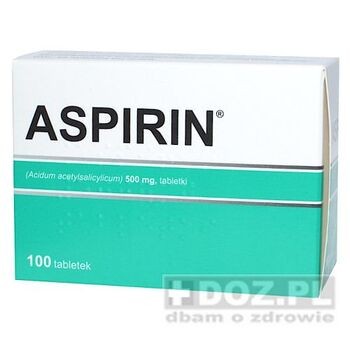 Aspirin, 500 mg, tabletki, 100 szt. (import równoległy, InPharm)