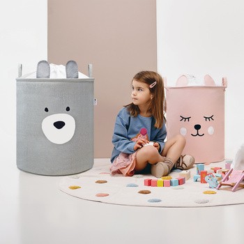 Sipo, kosz na zabawki XXL, Miś, 1 szt.