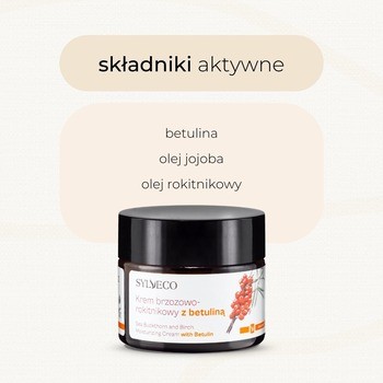 Sylveco, krem brzozowo-rokitnikowy z betuliną, 50 ml