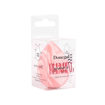 Donegal Blending Sponge, gąbka do makijażu, marmurek różowy, 1 szt.