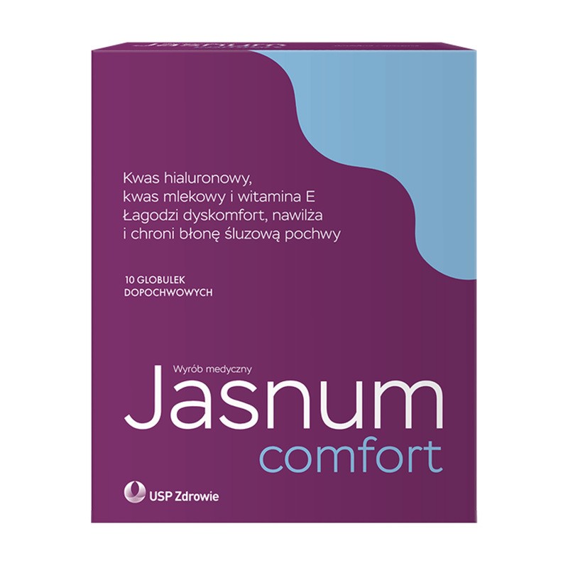 Jasnum Comfort, Globulki Dopochwowe, 10 Szt.