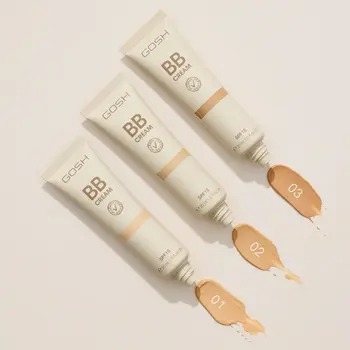 Gosh BB Cream Foundation, krem BB SPF 15, 02 Beige, 30 ml