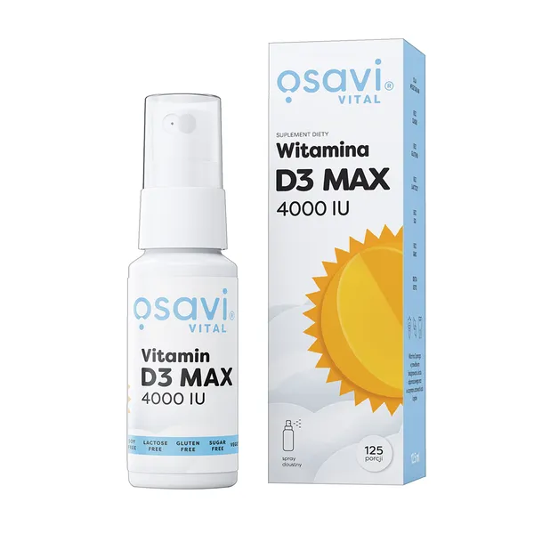Витамин D3 Osavi D3 Max 4000 МЕ, спрей, 12,5 мл