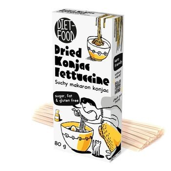 Diet-Food, suchy makaron konjac shirataki, fettucine, 80 g