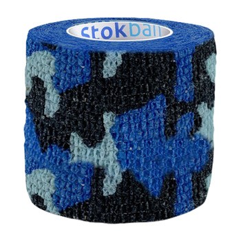 StokBan bandaż elastyczny, samoprzylepny, 4,5 m x 5 cm, moro niebieski, 1 szt.