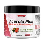 Acerola Plus Ekstrakt 25% witaminy C, proszek, 250 g