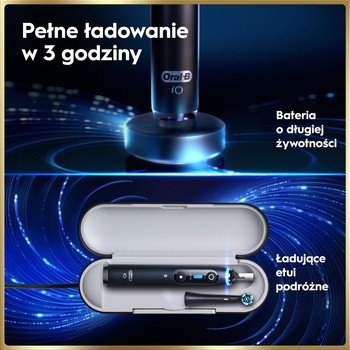 Oral-B iO 9, szczoteczka elektryczna, Black Onyx, 1 szt.