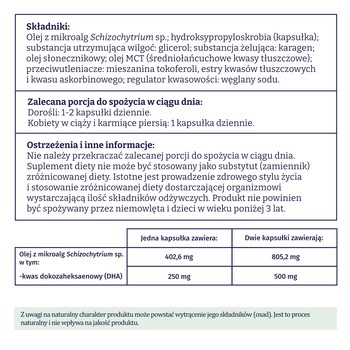 Naturell Omega-3 z alg, kapsułki, 90 szt.