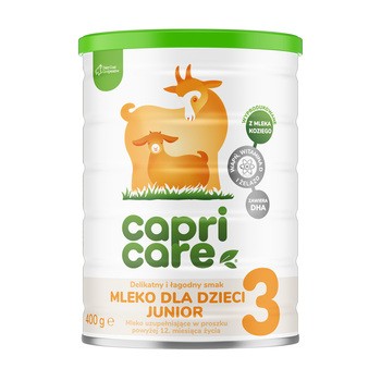 Capricare 3 Junior, mleko dla dzieci, uzupełniające w proszku, powyżej 12. miesiąca życia, 400 g