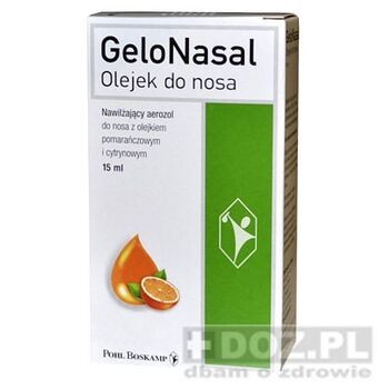 GeloNasal, olejek, nawilżający aerozol do nosa, 15 ml