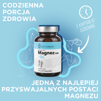 Magnez T1000 + B6, kapsułki, 60 szt.