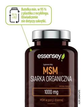 Essensey MSM siarka organiczna 1000 mg, kapsułki, 90 szt.