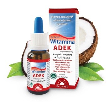Dr Jacob's Medical, Witamina ADEK, krople, 20 ml