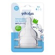 Pikabu Baby Care, smoczek na butelkę antykolkowy, 0-6 m, 2 szt.