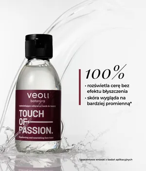 Veoli Botanica Touch Of Passion, rozświetlająco-odżywczy tonik, 150 ml
