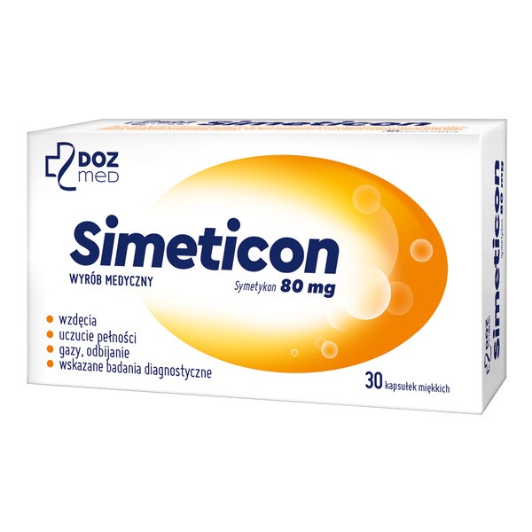 Symetykon 80 mg 30 kapsułek [DOZ Med] - DOZ Med