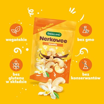 Bakalland, orzechy nerkowca prażone wanilia, 70 g