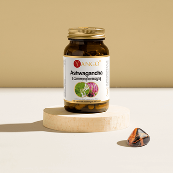 Ashwagandha z czerwoną koniczyną, kapsułki, 90 szt.