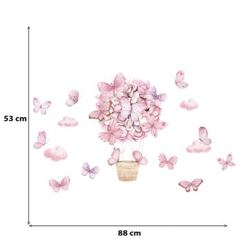 Sipo, Naklejki na ścianę dla dzieci, Motyle, 1 szt.