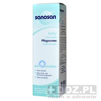 Sanosan Pure Sensitive, krem pielęgnacyjny, 100 ml