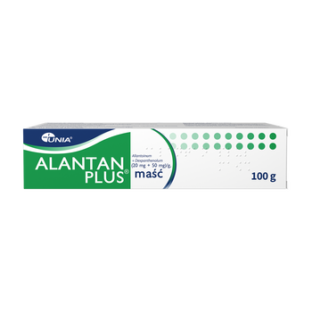 Alantan Plus, (20 mg + 50 mg)/g, maść, 100 g
