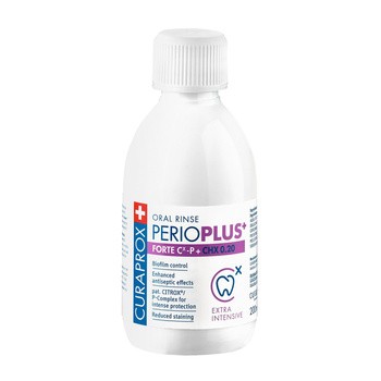 Curaprox Perio Plus+ Forte, płyn do płukania jamy ustnej, 200 ml