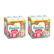 Zestaw Pampers Active Baby Pants, 5, (11-17kg), 136 szt. + 4, (9-15kg), 156 szt.