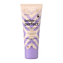 Eveline Cosmetics Better Than Perfect, nawilżająco-kryjący podkład z formułą No Transfer, 03 Light Beige, 30 ml