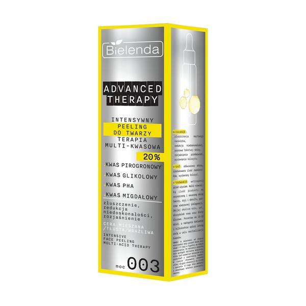 Bielenda Bielenda Advanced Therapy, intensywny peeling do twarzy terapia multi-kwasowa, 30 ml