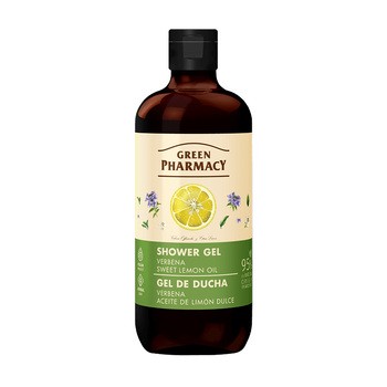 Green Pharmacy, żel pod prysznic, werbena i olejek ze słodkiej cytryny, 500 ml