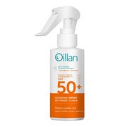Oillan Sun, ochronny spray przeciwsłoneczny do twarzy i ciała SPF50 do skóry wrażliwej, 125 ml https://azcdn.doz.pl/image/d/product/0c504d13-scale-180x180.png