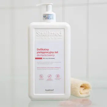 Snailmed, delikatny żel pielęgnacyjny do mycia twarzy, dla cery mieszanej, 480 ml