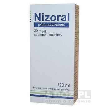 Nizoral (20 mg/g), szampon leczniczy, import równoległy, 120 ml