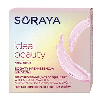 Soraya Ideal Beauty, bogaty krem-esencja na dzień, cera sucha, 50 ml